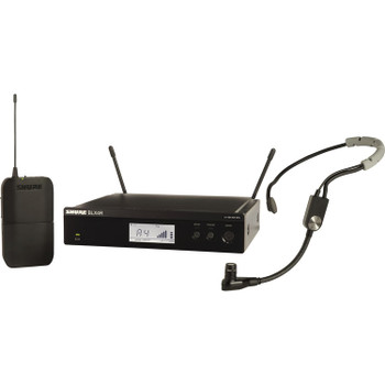 Shure BLX14R/SM35-H9 Rackmount Headset Wireless System with SM35 Headset Microphone and BLX4R Receiver, H9 Band (BLX14R/SM35-H9)