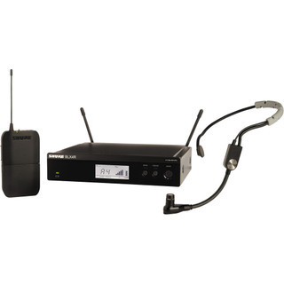 Shure BLX14R/SM35-J11 Rackmount Headset Wireless System with SM35 Headset Microphone and BLX4R Receiver, J11 Band (BLX14R/SM35-J11)