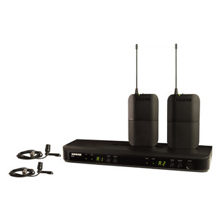 Shure BLX188/CVL-H10 Dual Wireless Lavalier System with CVL Microphones and BLX4 Receiver, H10 Band (BLX188/CVL-H10)