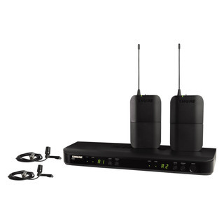 Shure BLX188/CVL-H11 Dual Wireless Lavalier System with CVL Microphones and BLX4 Receiver, H11 Band (BLX188/CVL-H11)