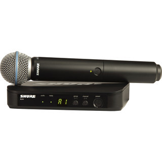 Shure BLX24/B58-J11 Vocal Wireless System with BLX4 Receiver and BLX2 Handheld Transmitter with Beta 58 Microphone, J11 Band (BLX24/B58-J11)