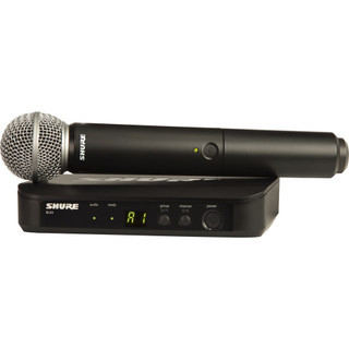 Shure BLX24/SM58-J11 Vocal Wireless System with BLX4 Receiver and BLX2 Handheld Transmitter with SM58 Microphone, J11 Band (BLX24/SM58-J11)