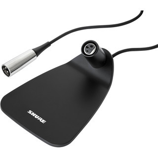 Shure Desktop Base, supports 12" and 18" Gooseneck Microphones, Black
