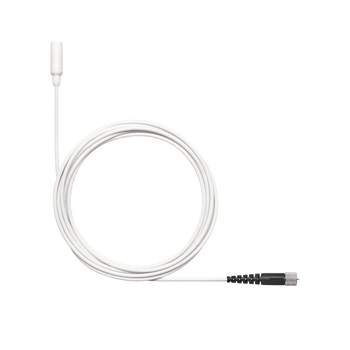 Shure Omni Lavalier Microphone, Tailored Response, mDOT Connector, White Finish, Accessories for Professional Broadcast and Audio Applications (TL48W/O-MDOT-A)