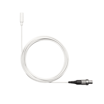 Shure Omni Lavalier Microphone, Tailored Response, LEMO Connector, White Finish, Accessories for Professional Broadcast and Audio Applications (TL48W/O-LEMO-A)