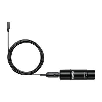 Shure Omni Lavalier Microphone, Tailored Response, XLR Connector, Black Finish, Accessories for Professional Broadcast and Audio Applications (TL48B/O-XLR-A)