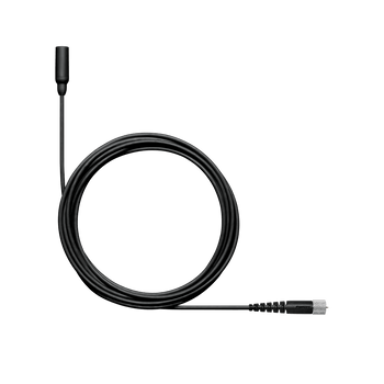 Shure Omni Lavalier Microphone, Tailored Response, mDOT Connector, Black Finish, Accessories for Professional Broadcast and Audio Applications (TL48B/O-MDOT-A)
