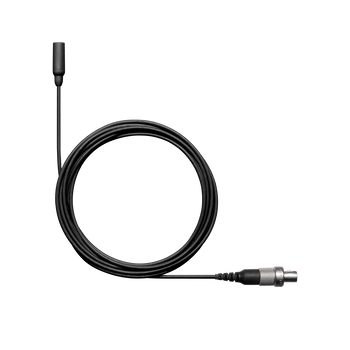 Shure Omni Lavalier Microphone, Tailored Response, LEMO Connector, Black Finish, Accessories for Professional Broadcast and Audio Applications (TL48B/O-LEMO-A)