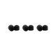 Shure EACYF1-6M 6-Pack (3 Pairs) Medium 100 Series Comply Foam Sleeves for Shure Earphones – Hanging Retail Packaging (EACYF1-6M)