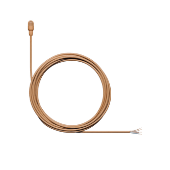 Shure Omni Lavalier Microphone, Low Sensitivity, No Connector, Cocoa Finish, Accessories for Professional Broadcast and Audio Applications (TL47C/O-NC-A)