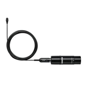 Shure Omni Lavalier Microphone, Low Sensitivity, XLR Connector, Black Finish, Accessories for Professional Broadcast and Audio Applications (TL47B/O-XLR-A)