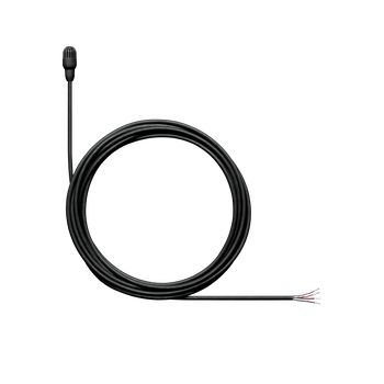 Shure Omni Lavalier Microphone, Low Sensitivity, No Connector, Black Finish, Accessories for Professional Broadcast and Audio Applications (TL47B/O-NC-A)