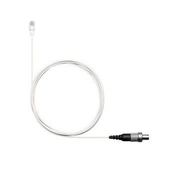 Shure Omni Lavalier Microphone, Low Sensitivity, LEMO Connector, White Finish for Professional Broadcast and Audio Applications (TL45W/O-LEMO)