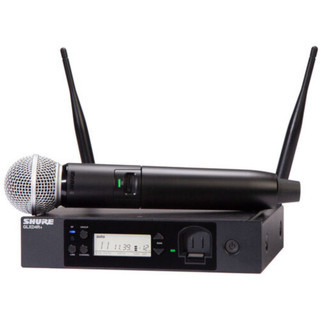 Shure GLXD24R+/SM58-Z3 GLXD+ Rackmount Digital Wireless Vocal System with SM58 Handheld Transmitter and GLXD4R+ Half-Rack Receiver (GLXD24R+/SM58-Z3)