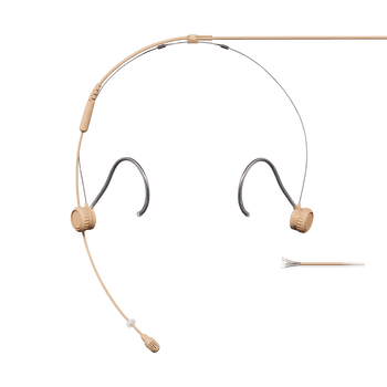 Shure Omni Headset Microphone, Tan Finish, No Connector for Professional Broadcast and Performance Applications (TH53T/O-NC)