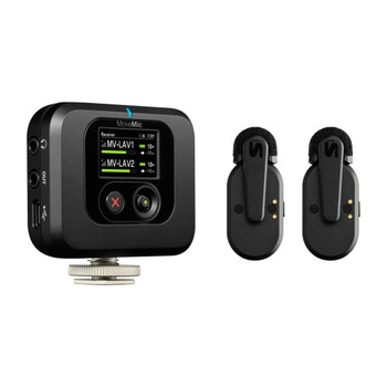 Shure MV-TWO-KIT-Z7 Wireless Dual Lavalier Kit with Charging Case and Plug-In Receiver (MV-TWO-KIT-Z7)