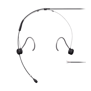 Shure Omni Headset Microphone, Black, No Connector for Professional Broadcast and Performance Applications (TH53B/O-NC)