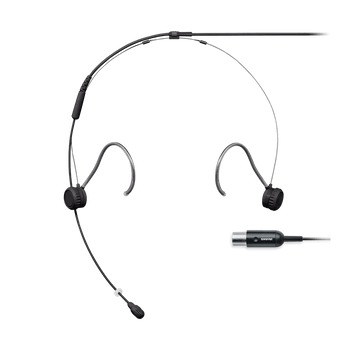 Shure Omni Headset Microphone with MTQG Connector, Black for Professional Broadcast and Performance Applications (TH53B/O-MTQG)
