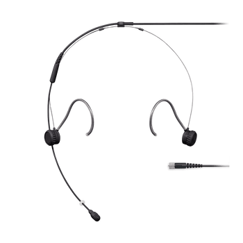 Shure Omni Headset Microphone with mDOT Connector, Black for Professional Broadcast and Performance Applications (TH53B/O-MDOT)