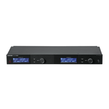Shure Quad Wireless Receiver, Digital Wireless Audio System for Professional Audio Applications (SLXD4Q+-G57)