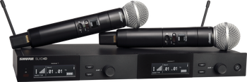 Shure SLXD24D/SM58 Digital Wireless Dual Handheld System - J52 Band