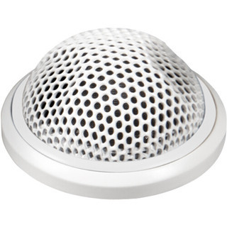 Shure MX395W/BI White Low-Profile Boundary Microphone, Bi-Directional, 3-Pin XLR (MX395W/BI)