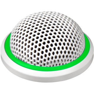 Shure MX395W/O-LED White Low-Profile Boundary Microphone, Omnidirectional, Removable LED, 5-Pin XLR (Female Connector Included) (MX395W/O-LED)