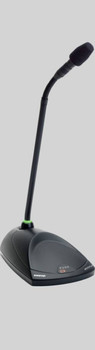 Shure MX410LPDF/C 10" Shock-Mounted Dual Flexible Gooseneck Microphone, Cardioid, Green/Red LED Ring at Bottom, Less Preamplifier (MX410LPDF/C)