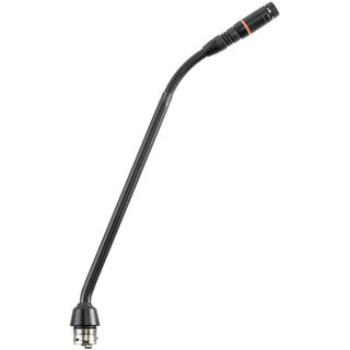 Shure MX410RLP/C 10" Shock-Mounted Gooseneck Microphone, Cardioid, LED Ring, Less Preamplifier (MX410RLP/C)