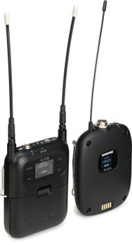 Shure Portable Bodypack Wireless System Without Lavalier, Digital Wireless Audio System for Professional Audio Applications, 470–514 MHz Frequency Band (SLXD15-G58)