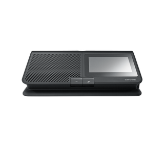Shure MXCW640 Wireless Conference Unit with 4.3" Color Touchscreen, NFC ID Card Reader, Voting & Interpretation Support, Integrated Speaker, Dual Headphone Outputs, Includes SB930 Battery (MXCW640)