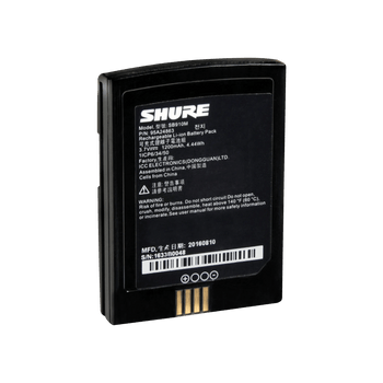 Shure Rechargeable Battery for ADX1M Micro Bodypack Transmitter (SB910M)