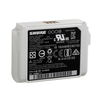 Shure Lithium-Ion Battery for ADX1 and ADX1LEMO3 Wireless Transmitters (SB910)