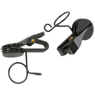 Shure RK183T1 Single Mount Tie-Clips for MX183, MX184, MX185, WL183, WL184, and WL185 Lavalier Microphones, 2-Pack (RK183T1)