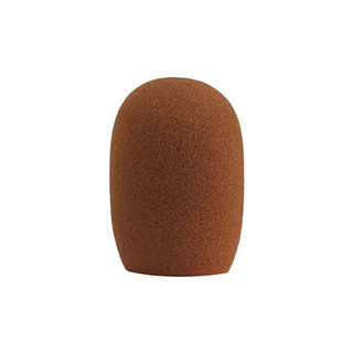 Shure RK229WS Brown Foam Windscreen for AMS26 and SM63 Microphones, Acoustic Wind Noise Reduction Cover for Broadcast and Field Use (RK229WS)