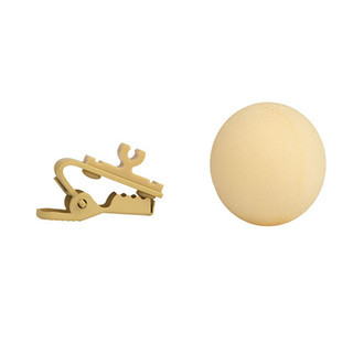 Shure RK304T Tan Foam Windscreens and Tie Clip Set for SM93, WL93, and WL93T Lavalier Microphones, Includes 2 Tan Foam Windscreens and 2 Tie Clips for Secure Body-Worn Applications (RK304T)