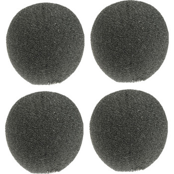 Shure RK355WS Black Foam Windscreens for SM93 Lavalier Microphone, 4-Pack Acoustic Wind Noise Reduction Covers for Discreet Body-Worn Use (RK355WS)