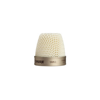 Shure Replacement Grille for SM63 Compact Omnidirectional Microphone, Durable Metal Mesh Protective Windshield for Broadcast and Field Use (SM63 Grille)