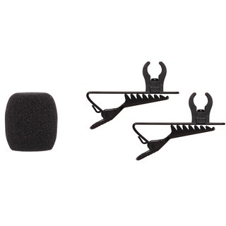 Shure Replacement Accessory Kit for CVL-B/C Lavalier Microphone, Complete Set of Mounting and Wind Protection Accessories for Body-Worn Applications (RK376)