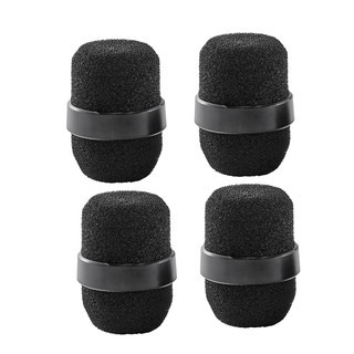 Shure Outdoor Foam Windscreens, 4-Pack High-Density Wind Noise Reduction Covers for Lavalier and Headset Microphones in Windy Environments (RK382)