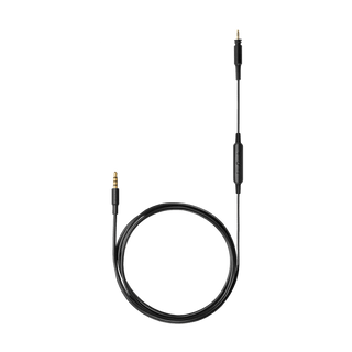 Shure Headphone communication cable w/ microphone and 3-button control, locking bayonet connector