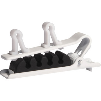 Shure White Dual Mount Tie Clips for TwinPlex Microphones, 3-Pack Secure Clothing Mount Clips for Stable Lavalier Placement in Broadcast and Theater Applications (RPM40TC/W)