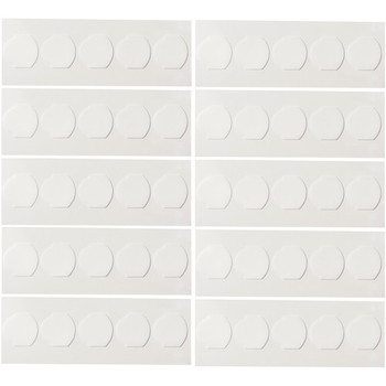 Shure Dual Sticky Adhesive Mounts for TwinPlex Microphones, 50-Pack Replacement Adhesive Pads for Secure Discreet Lavalier Placement in Broadcast and Theater Applications (RPM40TS/50)