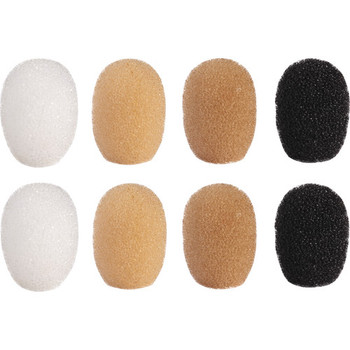Shure Mixed Color Windscreens for TwinPlex TL/TH Microphones, 8-Pack Replacement Windscreens in 4 Colors for Reduced Wind Noise and Versatile Lavalier Matching in Broadcast and Theater Applications (RPM40WS/M)