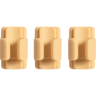 Shure Tan Headset Clips for TH53 Headset Microphones, 3-Pack Replacement Cable Clips for Secure Cable Management in Broadcast and Theater Applications (RPM53T-CC)