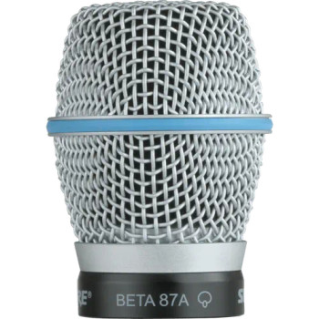 Shure Wireless Beta 87A Cartridge Housing Assembly with Matte Grille, Replacement Microphone Module for Wireless Beta 87A Systems in Vocal Performance and Live Sound Applications (RPW120)