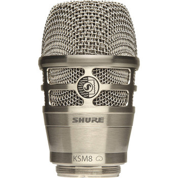 Shure Nickel KSM8 Wireless Capsule for Nickel Shure Transmitters, Dual-Diaphragm Dynamic Microphone Capsule Designed for Natural Vocal Reproduction in Live Sound Applications (RPW170)