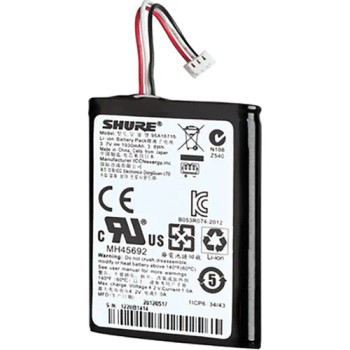 Shure MXW Bodypack, Boundary, and Desktop Base Rechargeable Battery for Wireless Systems, High-Capacity Power Module for Extended Professional Use (SB901A)