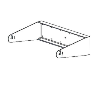 EAW U-BRACKET HORIZONTAL QX BLK [UBKT-QXH]