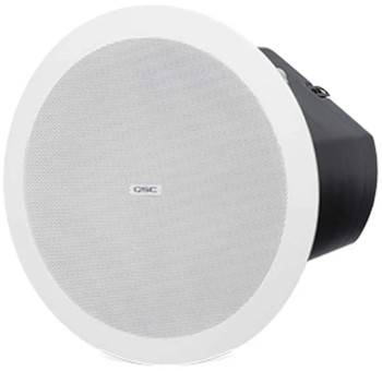QSC AD-C245C-WH Zero Bezel Collar and Grille for Converting AD-C6T-HP and Other 245mm Speakers to Zero Bezel, White (AD-C245C-WH)